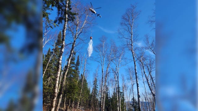 Drone interrupts wildfire battle near Split Rock Lighthouse in northern MN