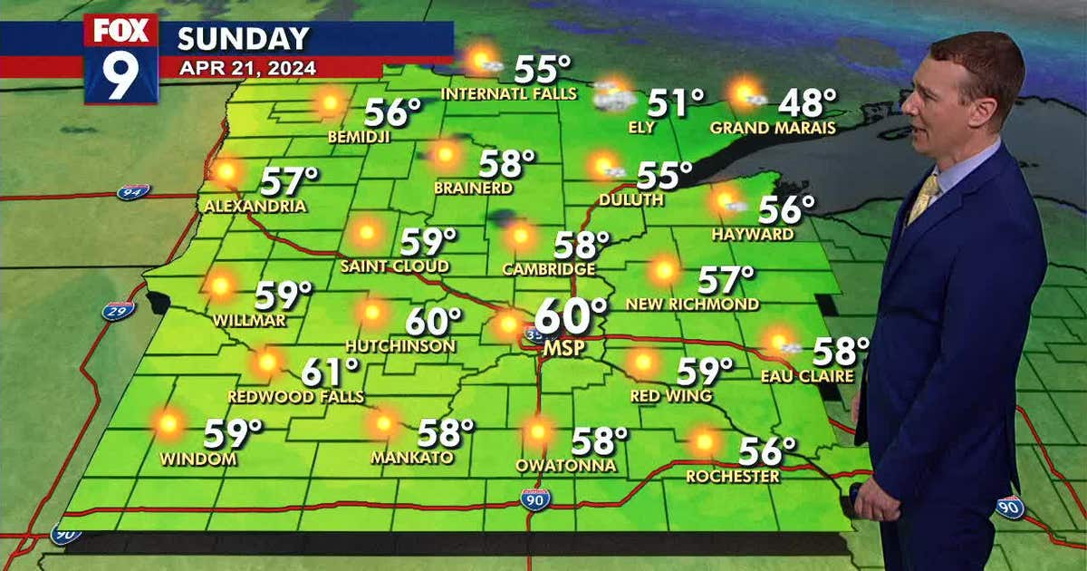 Minnesota weather: Warm sunshine returning Sunday | FOX 9 Minneapolis ...