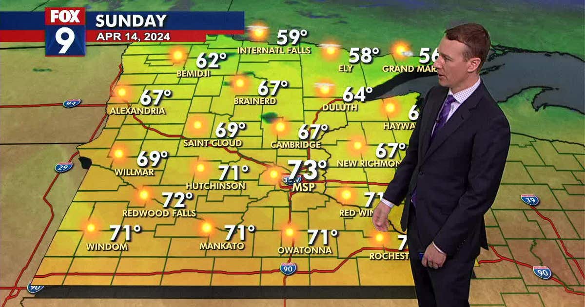 MN weather: Warm Sunday before rain returns | FOX 9 Minneapolis-St. Paul