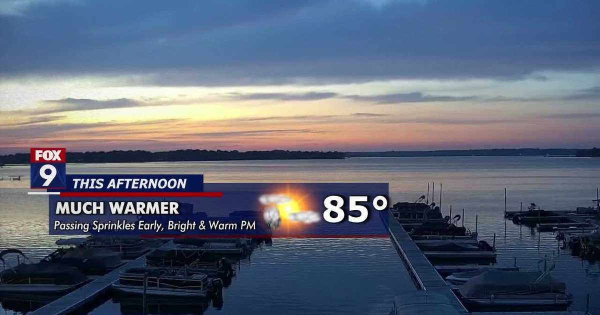 Minnesota weather: Much warmer Friday, pleasant weekend ahead | FOX 9 ...