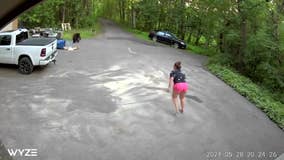 Bear chases dog, woman down Maple Grove driveway: Video