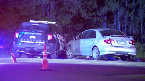 Lakeville squad car crash leaves unbelted man with life-threatening injuries