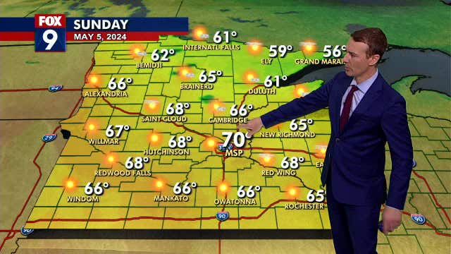 Minnesota weather: Warm temperatures start the workweek