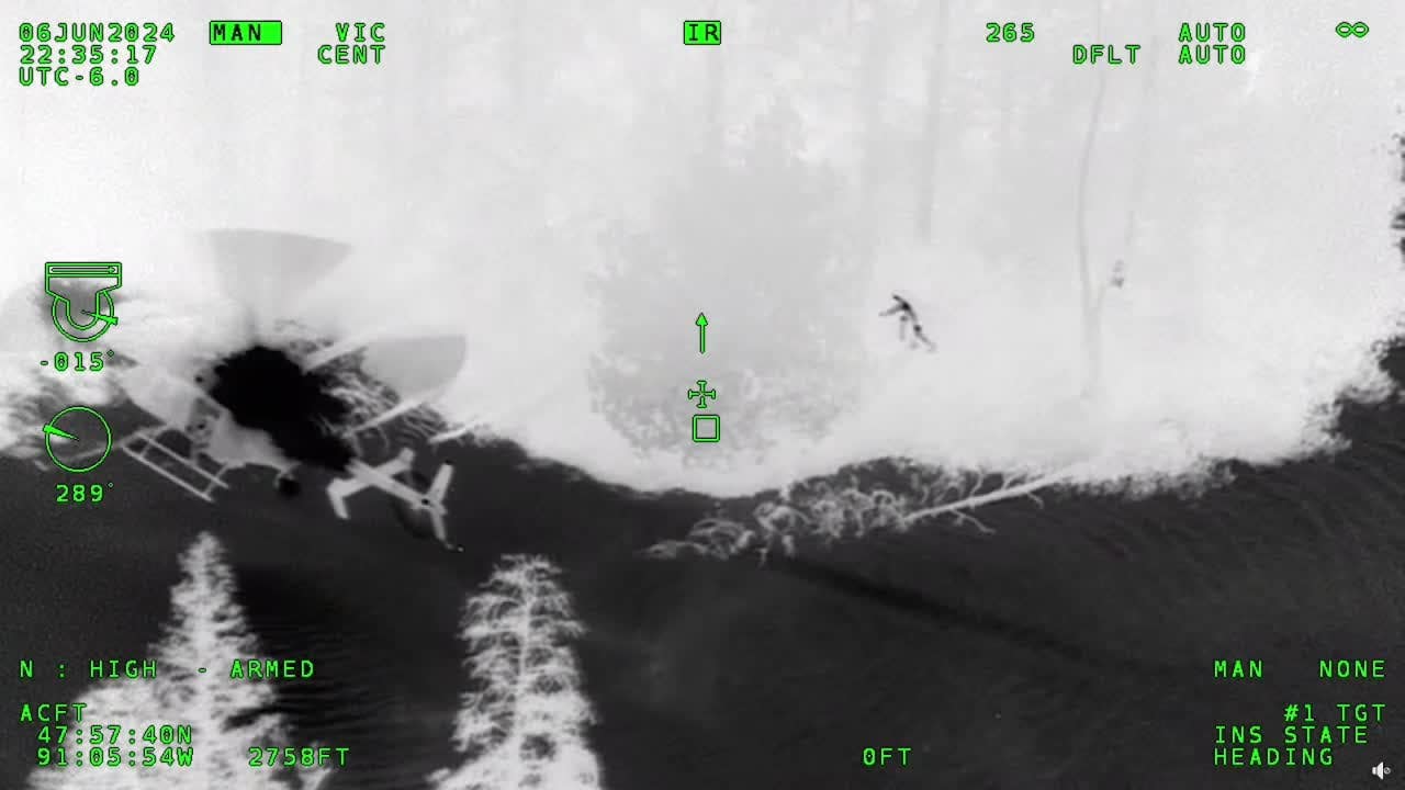 BWCA search: Man rescued by helicopter after signaling MN State Patrol