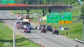 1 dead, 1 injured in crash on I-694 in Oakdale