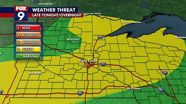 Minnesota weather: Scattered strong storms possible Monday