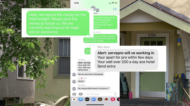 Resident apartments feel 'unsafe' after rain comes through roof