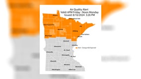 Air quality alert in northern half of MN until Monday due to wildfire smoke