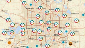 Power outages reported in the thousands on Thursday during storms