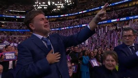 Governor Walz's son Gus steals show at DNC