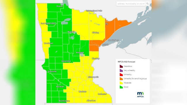 Air quality alert issued for northeast Minnesota due to wildfire smoke