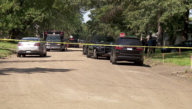 Police investigate along Territorial Road in Blaine on Tuesday morning.