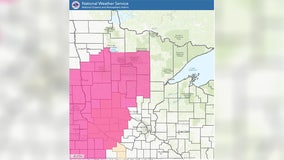 Red Flag Warning issued for areas of western, central Minnesota