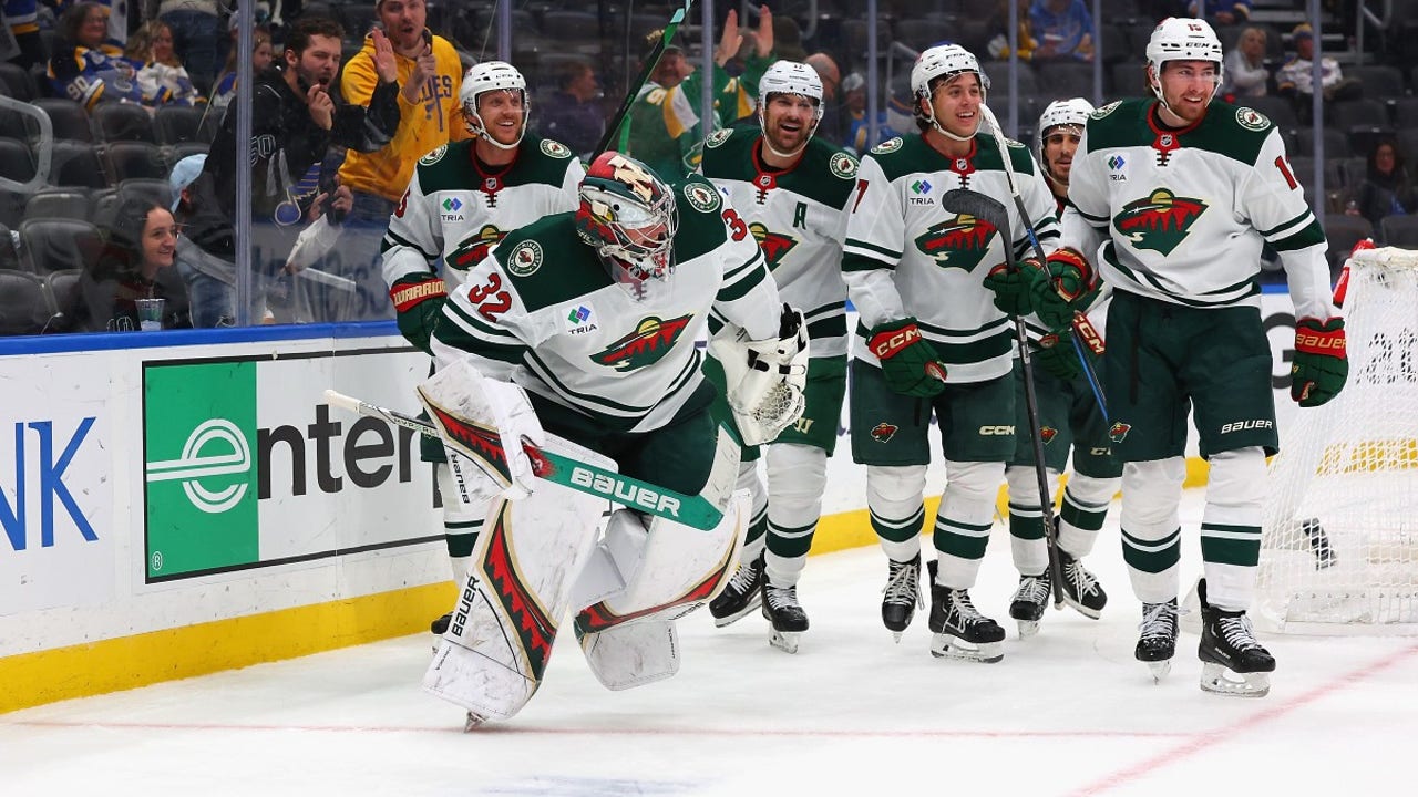 Filip Gustavsson Gets Rare Goalie Goal In Wild’s Win At St. Louis | FOX ...