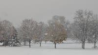 When is the first average snowfall in the Twin Cities?