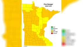 Red flag fire warning issued for counties in southwest and west central MN