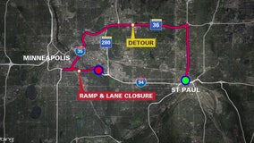 I-35W to I-94 ramp closure: MnDOT recommends long detour