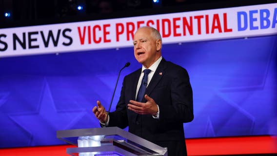 How many times Tim Walz said 'Minnesota' during the VP debate