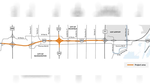 Bloomington, Richfield I-494 closure starts this weekend