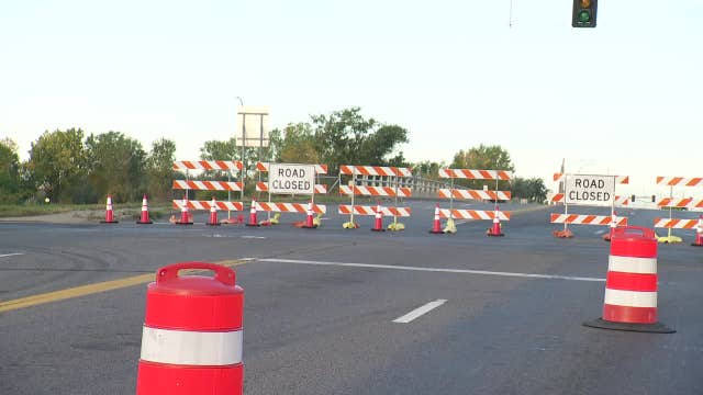 Bridge over Highway 169 closed after truck with tall load crashed into it