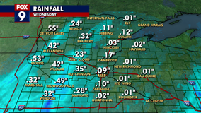 Minnesota weather: Rain totals from Wednesday