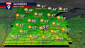 Minnesota weather: Mild Sunday with showers returning early next week