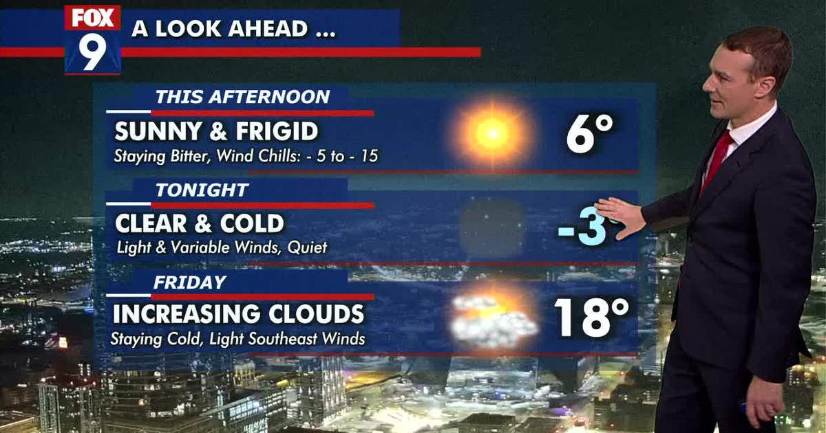 Minnesota weather: A sunny and frigid day on Thursday | FOX 9 ...