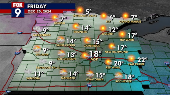 Minnesota weather: Chilly Friday and Saturday; warmer temperatures next week