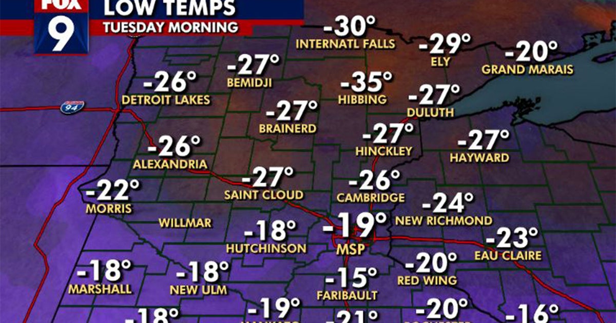 Minnesota weather: Here's how cold it got Monday and Tuesday | FOX 9 ...
