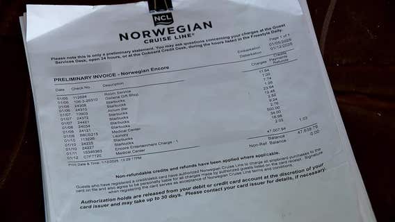 Norwegian cruise passenger gets flu, and $47,000 medical bill
