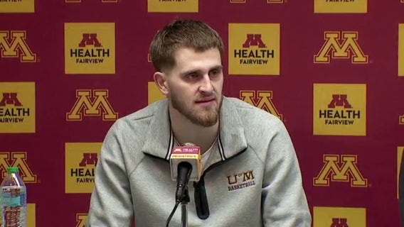Parker Fox gets emotional after Gophers upset No. 15 Oregon