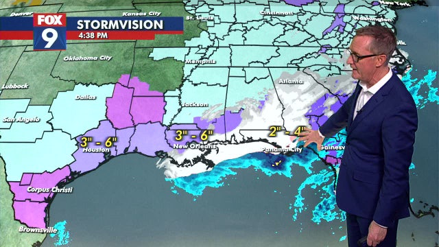 Gulf Coast hit by historic winter storm, outpaces Twin Cities snow totals