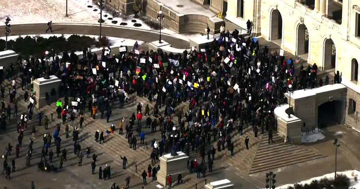 50 states, 50 protests demonstration held at Minnesota State Capitol ...