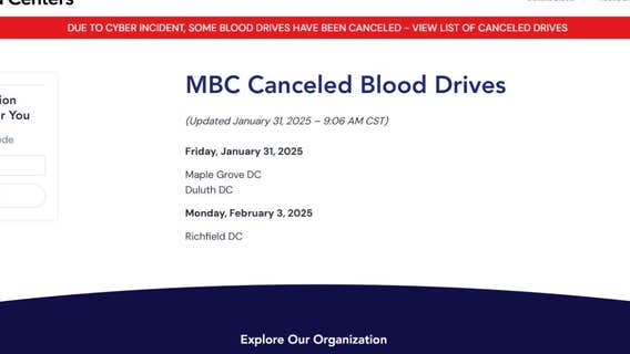 Amid critical shortage, cyberattack prompts blood drive cancellations