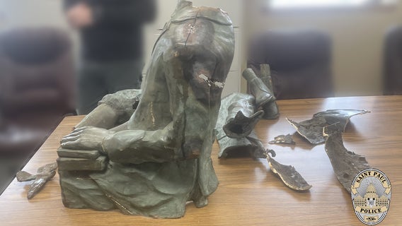 Stolen F. Scott Fitzgerald statue destroyed, suspect arrested after scrap yard calls police