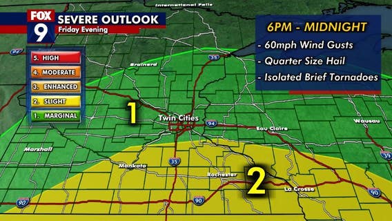 Minnesota weather: Timeline for Friday's warmth and storms; Saturday snow and cold