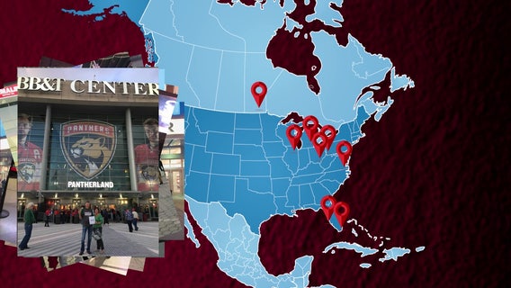 Minneapolis couple on ‘Wild adventure’ to visit all 32 NHL arenas