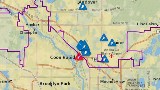 Connexus Energy says 10,000 without power in Anoka County