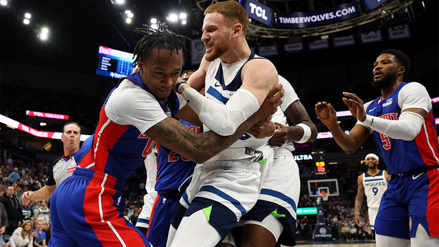 Timberwolves-Pistons fight: 7 ejected after brawl