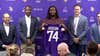 Vikings introduce Donovan Jackson, who has cat named 'Leonardo DiCatio'