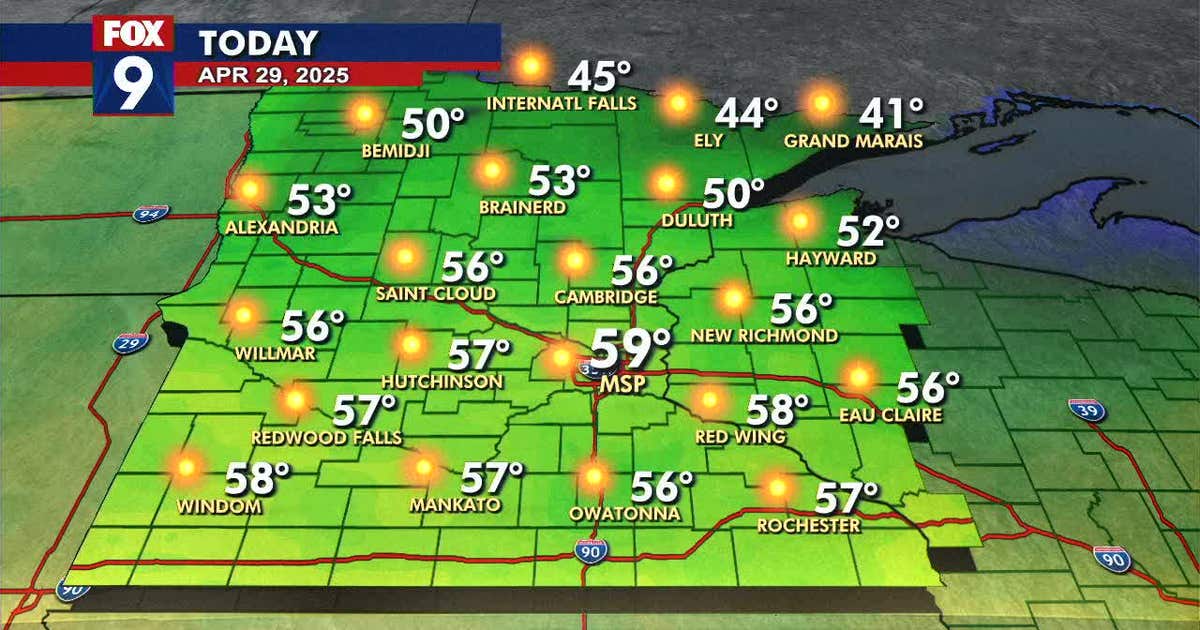 Minnesota weather: A brighter, breezy and cooler day on Tuesday | FOX 9 ...