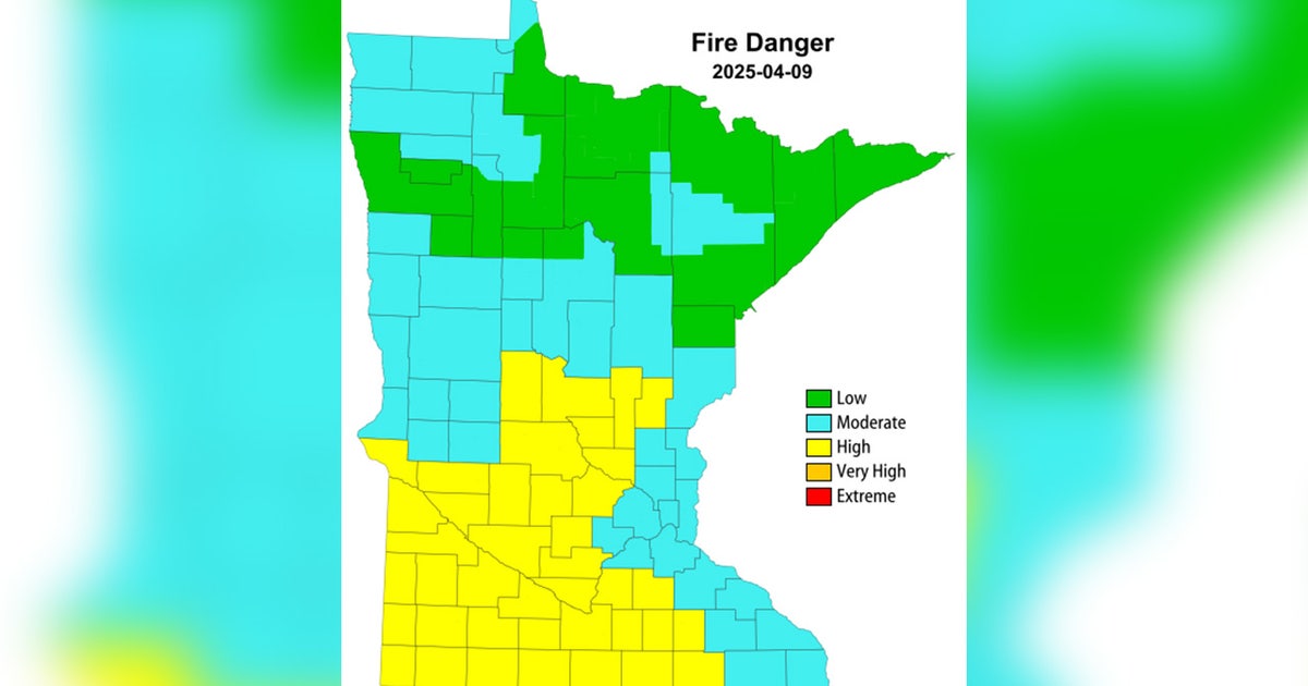 Red flag warning issued for some southwest Minnesota counties | FOX 9 ...