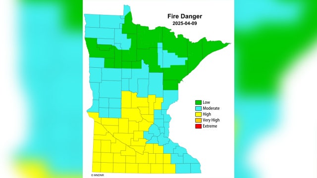 Red flag warning issued for some southwest Minnesota counties