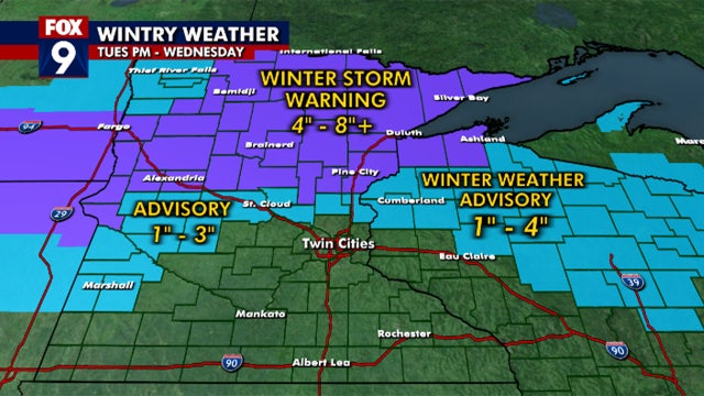MN weather: What to expect from 'sprinter' rain-snow mix midweek