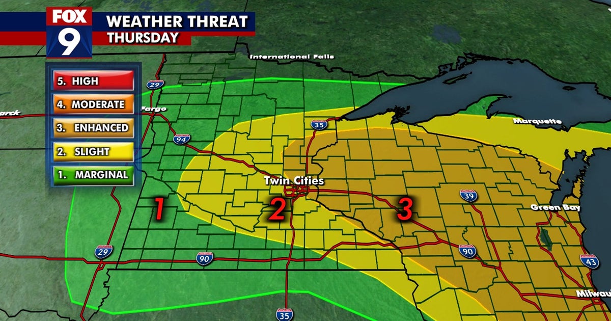Minnesota weather: Severe storm threat Thursday | FOX 9 Minneapolis-St ...