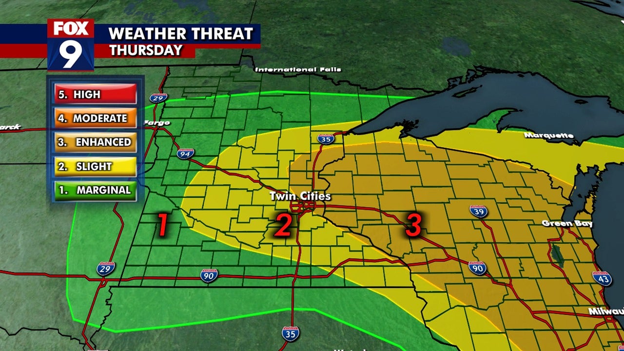 Minnesota weather: Severe storm threat Thursday Minnesota weather: Severe storm threat Thursday