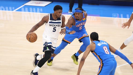 Anthony Edwards gets Timberwolves playoff scoring record in Game 2 loss to Thunder
