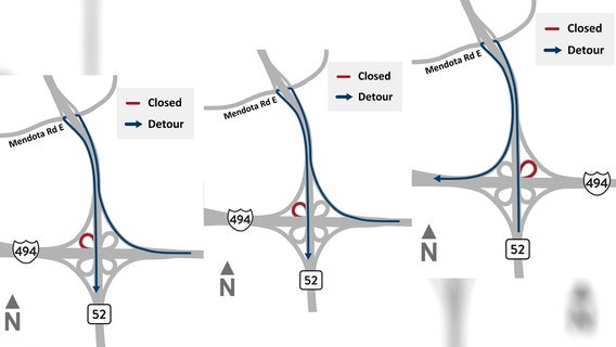 Part of I-494 in Inver Grove Heights closing this weekend