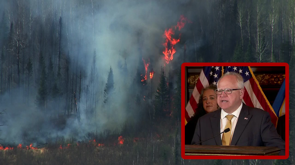 MN state leaders surveying wildfire damage after days of historic blazes