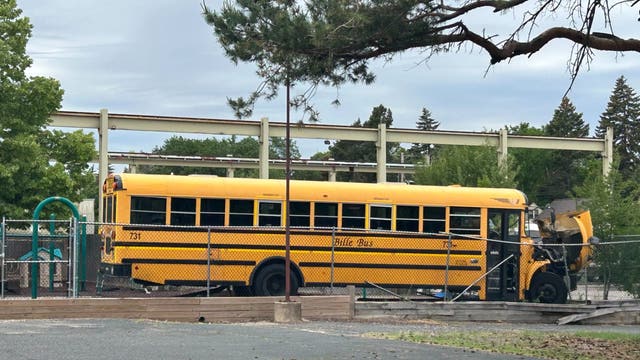 Bus crashes into Richfield Lutheran Church playground, 2 children hurt